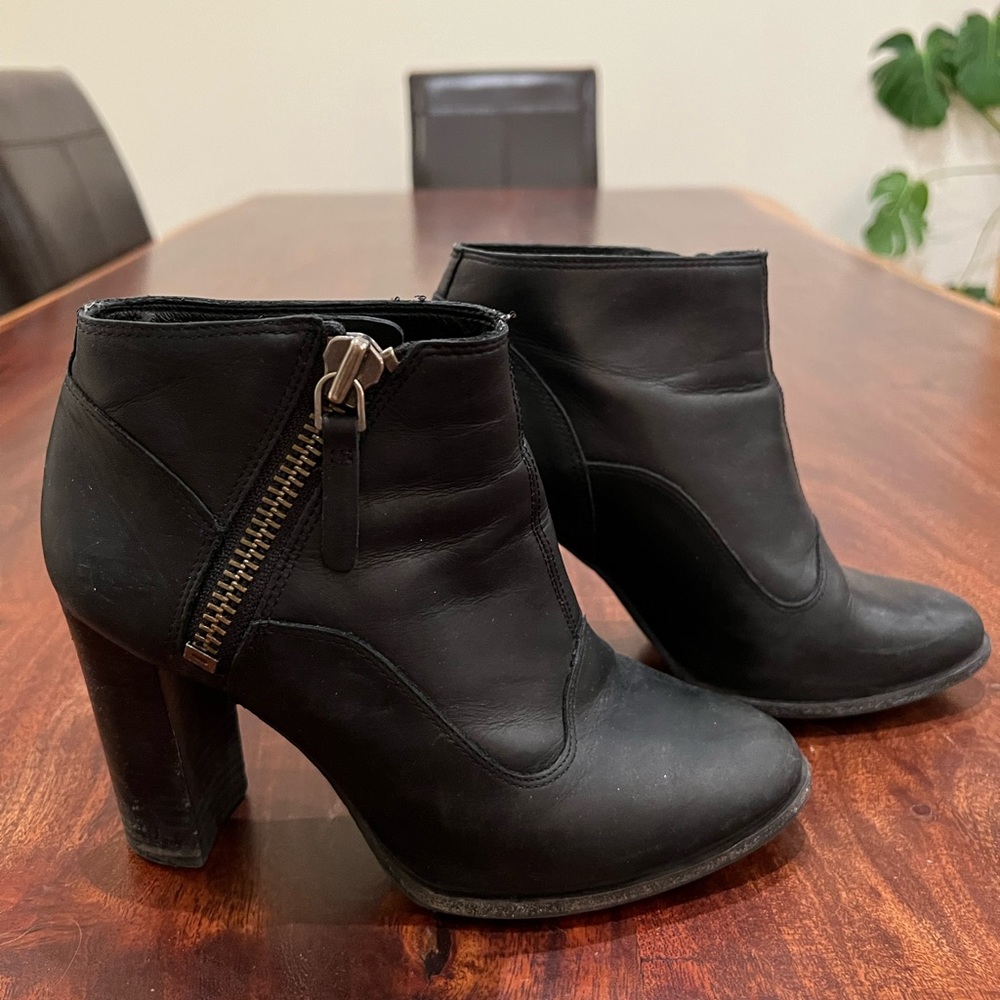 UGG leather booties